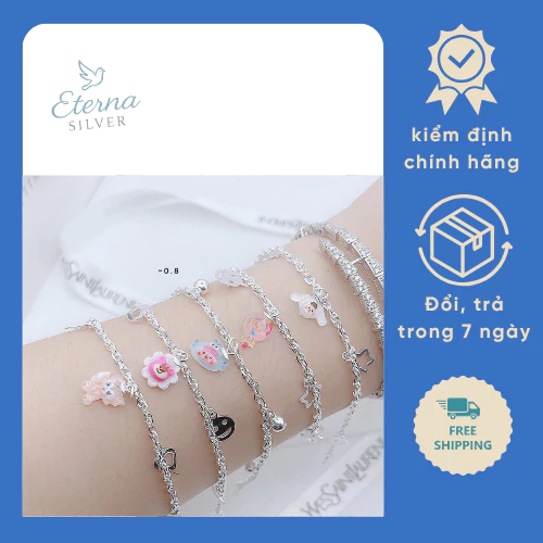 Lắc tay bạc Eternasilver dành cho nữ gắn hình động vật siêu đáng yêu - Hình ảnh 2