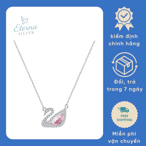 Lắc Tay Bạc 925 Eterna Silver Thiên Nga Đính Đá – Sang Trọng & Tinh Tế