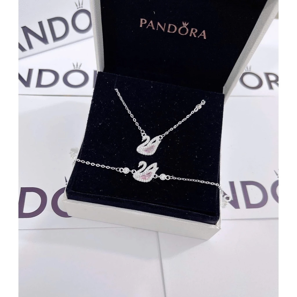 Lắc Tay Bạc 925 Eterna Silver Thiên Nga Đính Đá – Sang Trọng & Tinh Tế